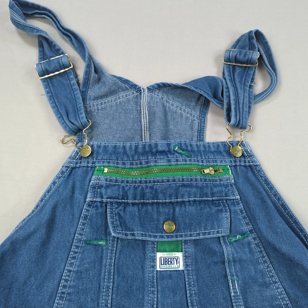 Liberty Overalls Mens 42x32‎ Blue Denim Utility Hamer Loop Carpenter Workwear